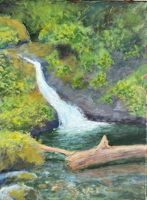 Waterfall (acrylic 12x16)