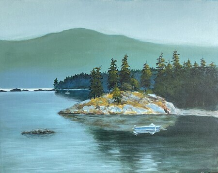 Saltspring Cove (acrylic 22x28)