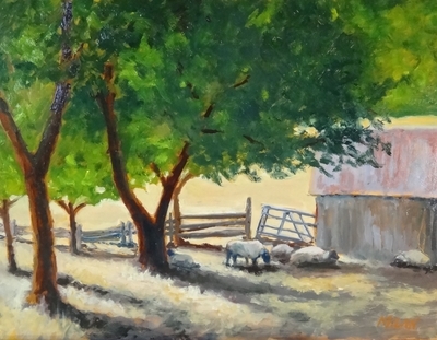 "In the Shade" (12 x 16 Oil)