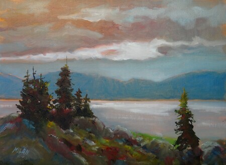 "Looking at the Light" 12 x16 Oil Sold