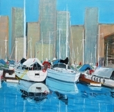 False Creek Afternoon (acrylic 20x20) $600