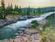 Castle River Falls (22x28 Acrylic)