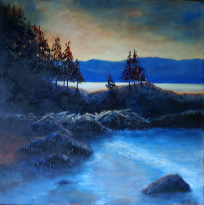 Twilight memories (30x30 Acrylic on Canvas)